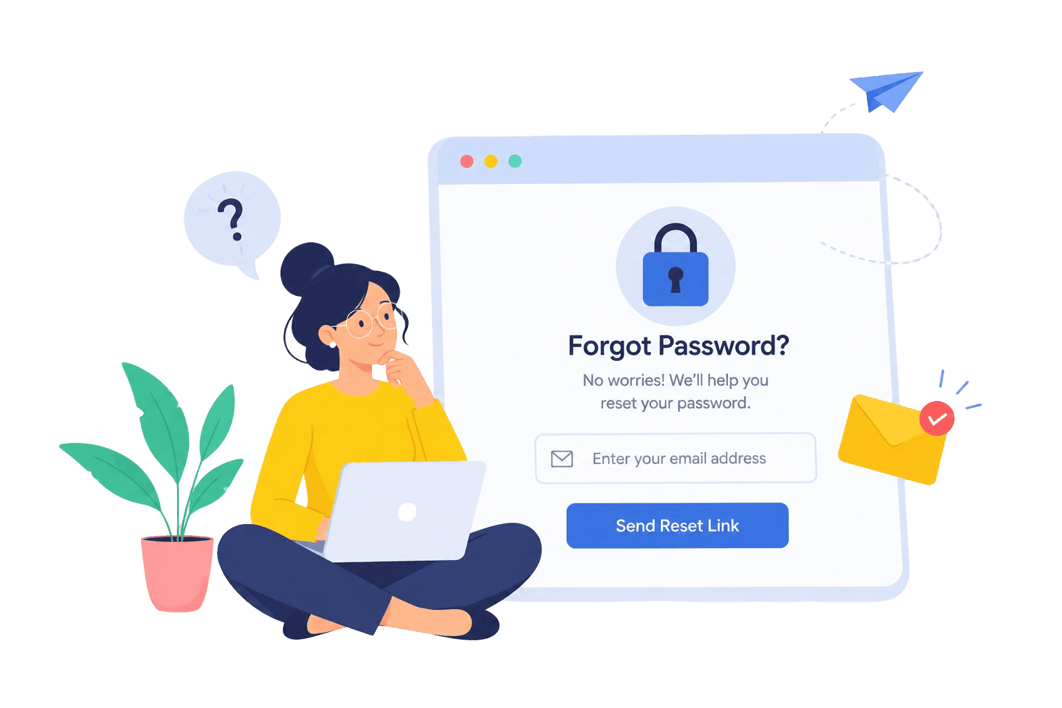 Forgot Password Illustration